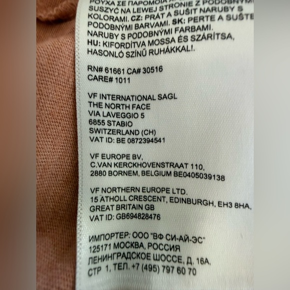 🌄 The North Face Women’s Graphic Tee Large Rust Pink Retro Mountain Logo Shirt - Picture 9 of 13